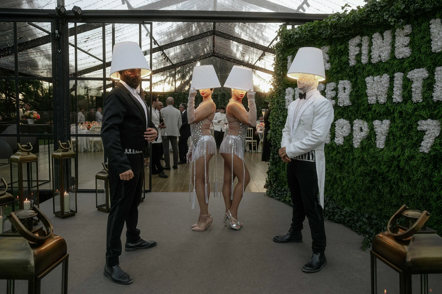 Abat-jour a Villa Bibbiani evento privato di lusso 8003 – BGlare Performers