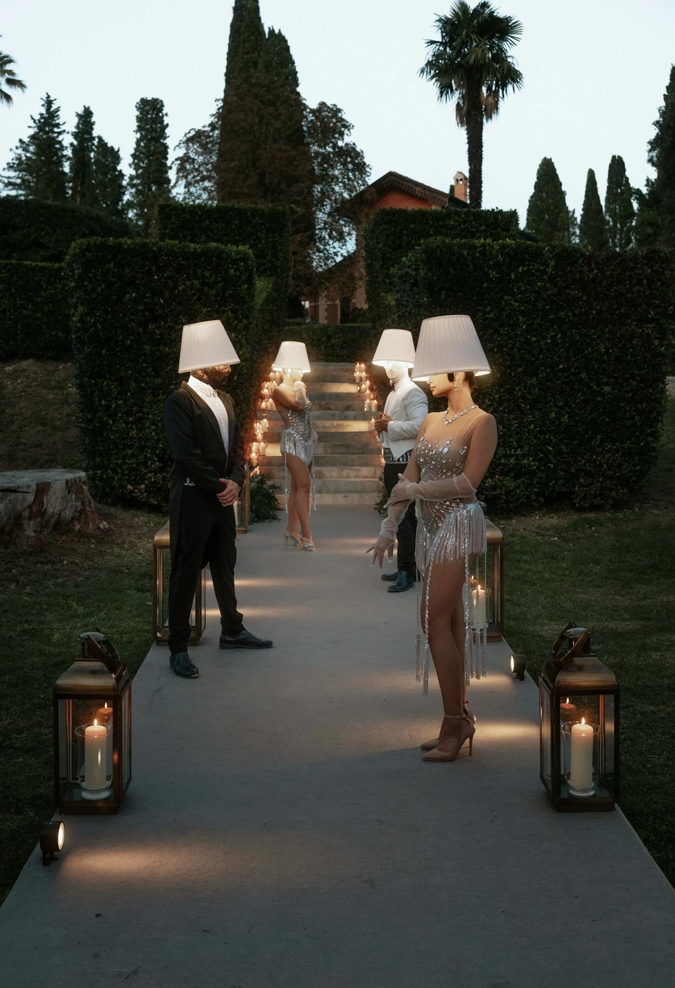 Abat-jour a Villa Bibbiani evento privato di lusso 8089 – BGlare Performers